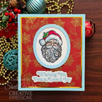 Creative Expressions Santa 6 in x 8 in Clear Stamp Set