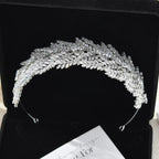 Crystal Bridal Headband Luxury Zirconia CZ Wedding Hair Accessories, Tiaras & Crowns for Prom & Party