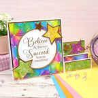 Duo Design Paper Pads - Iridescent Rainbow & Sparkling Sequins