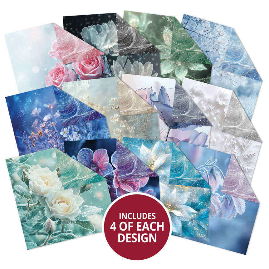 Duo Design Paper Pads - Frosted Flowers & Winter Breeze