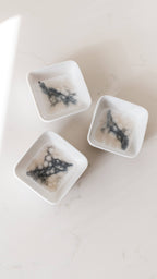 Resin Accented Ceramic Dipping Bowls (sets of 3)