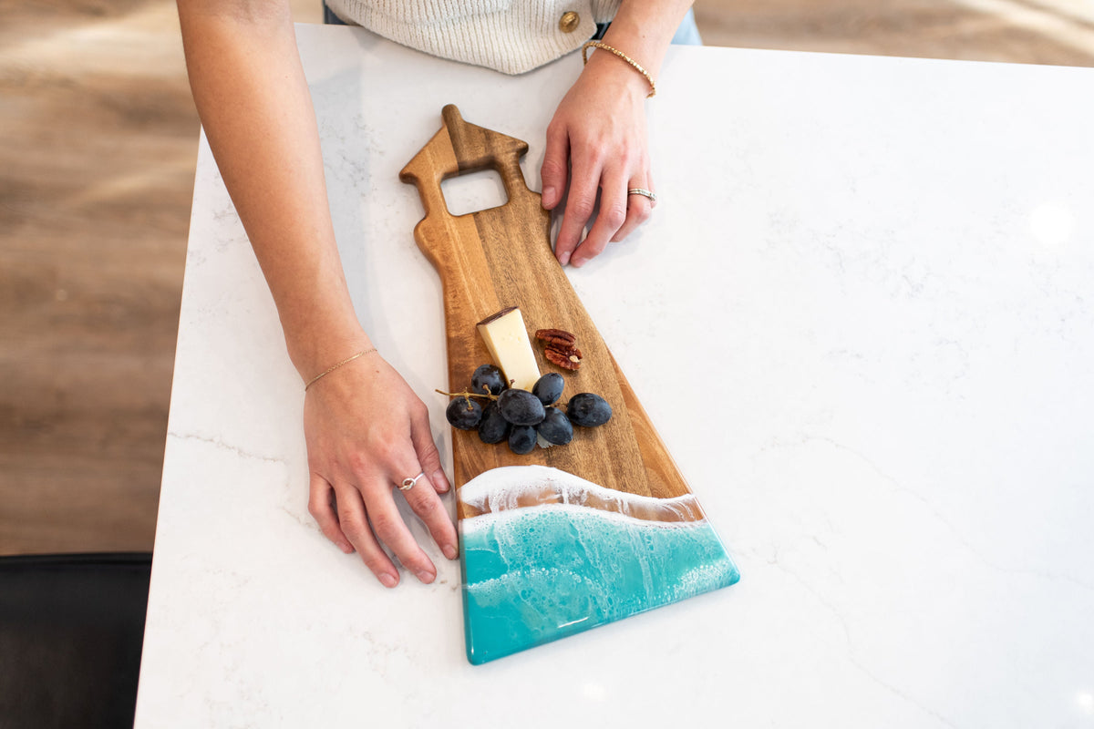 Light House Shaped Acacia Cheese Board