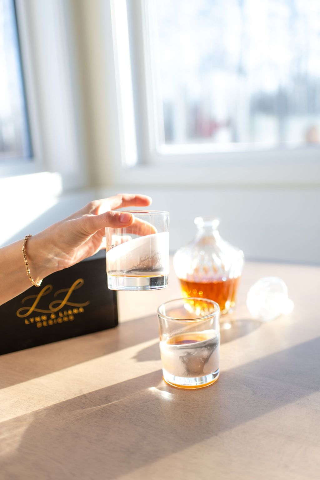 Resin Coated Whisky Glasses (Set of 2) - back in stock!
