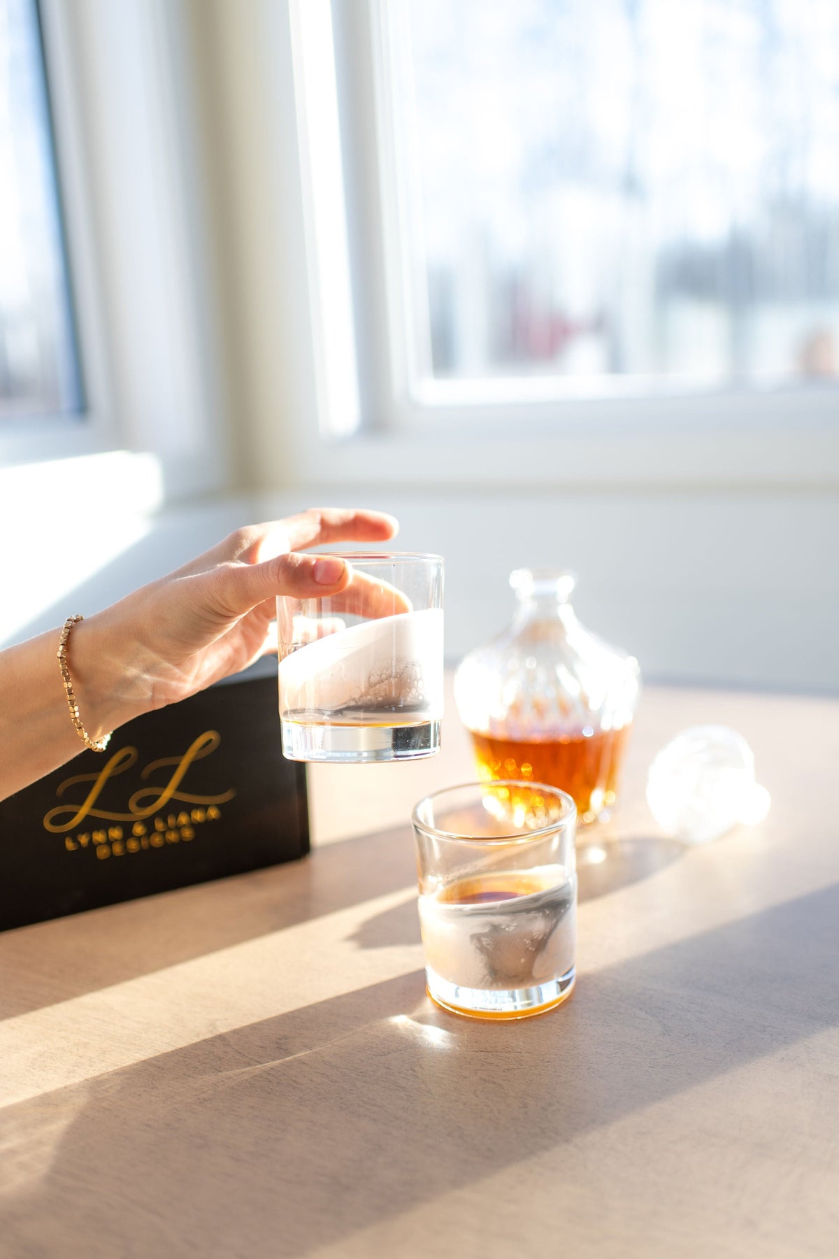 Resin Coated Whisky Glasses (Set of 2) - back in stock!