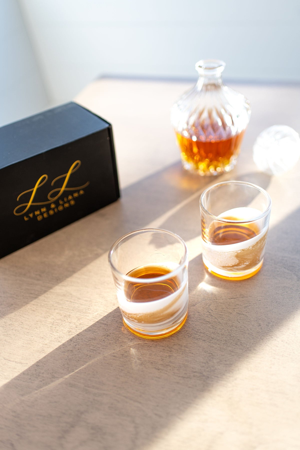 Resin Coated Whisky Glasses (Set of 2) - back in stock!