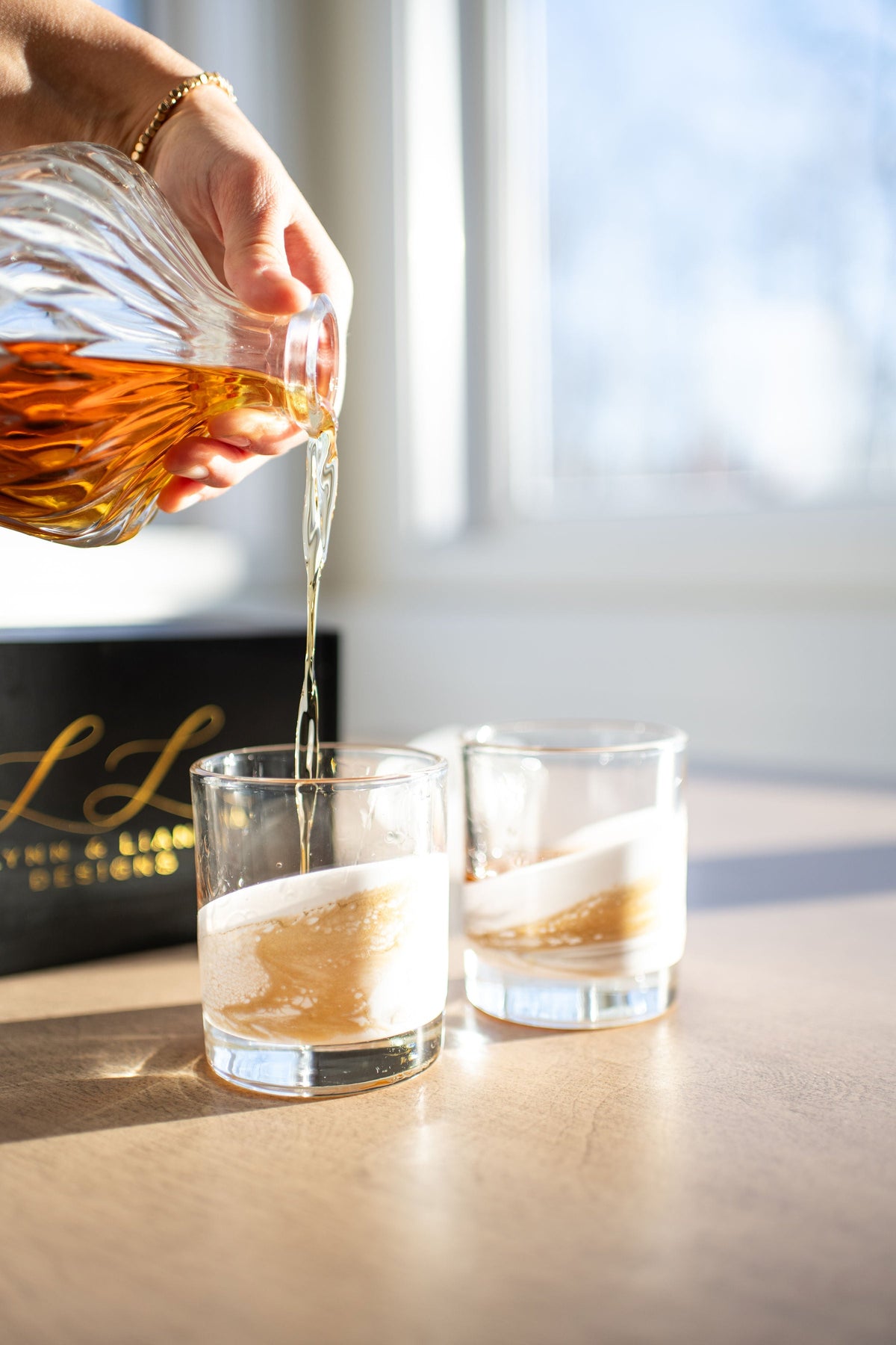 Resin Coated Whisky Glasses (Set of 2) - back in stock!