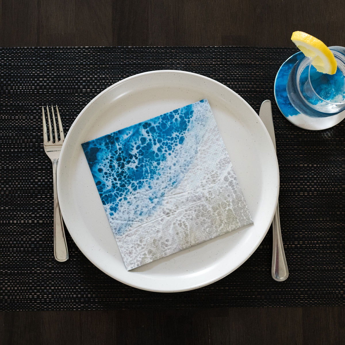 Luncheon Sized 3-Ply Beach-Themed Paper Napkins (50 pack)