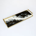 Back in Stock! Resin Gold Rectangle Tray