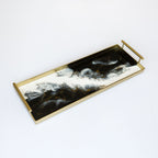 Back in Stock! Resin Gold Rectangle Tray