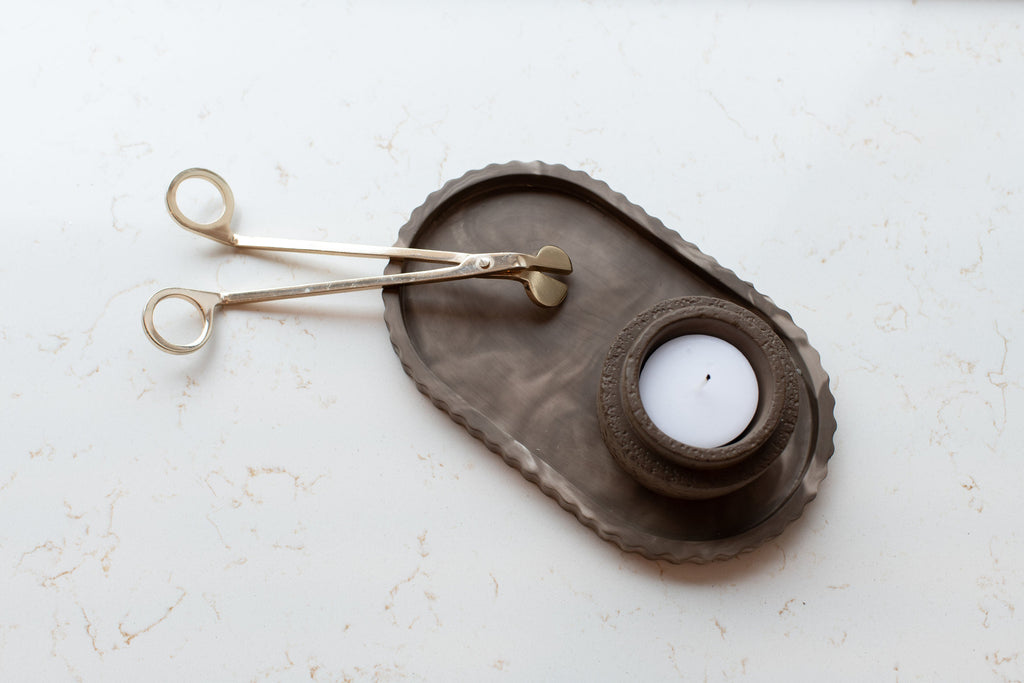 Fluted Oval Tray