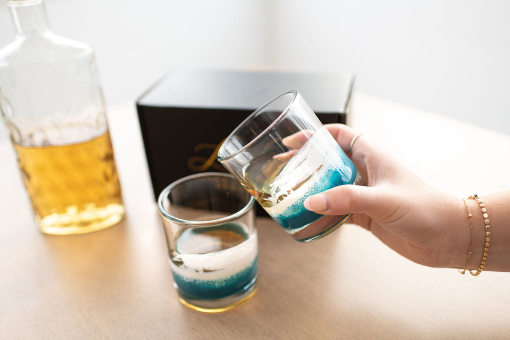 Resin Coated Whisky Glasses (Set of 2) - back in stock!