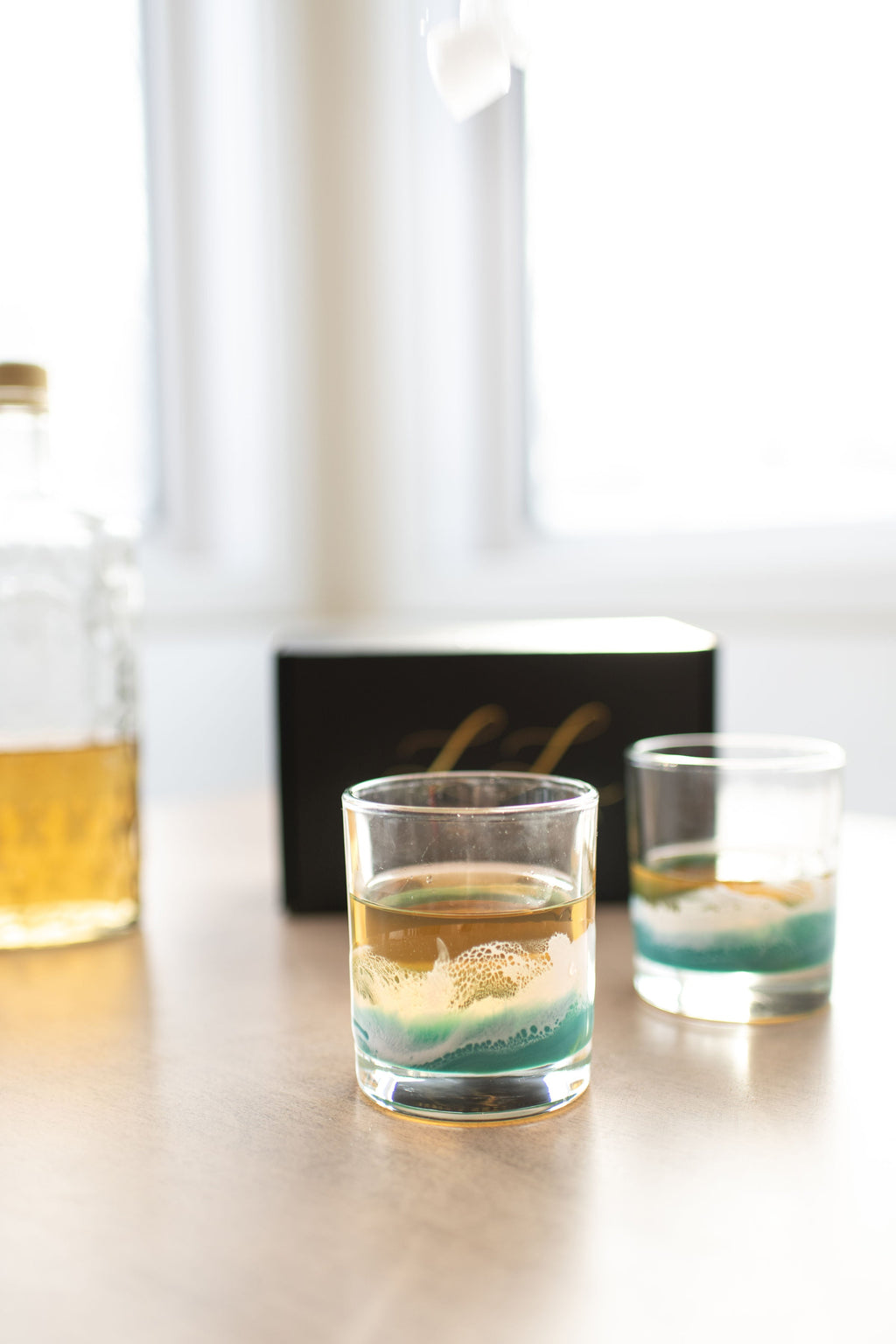 Resin Coated Whisky Glasses (Set of 2) - back in stock!