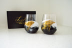 Resin Coated Wine Glasses (Set of 2)