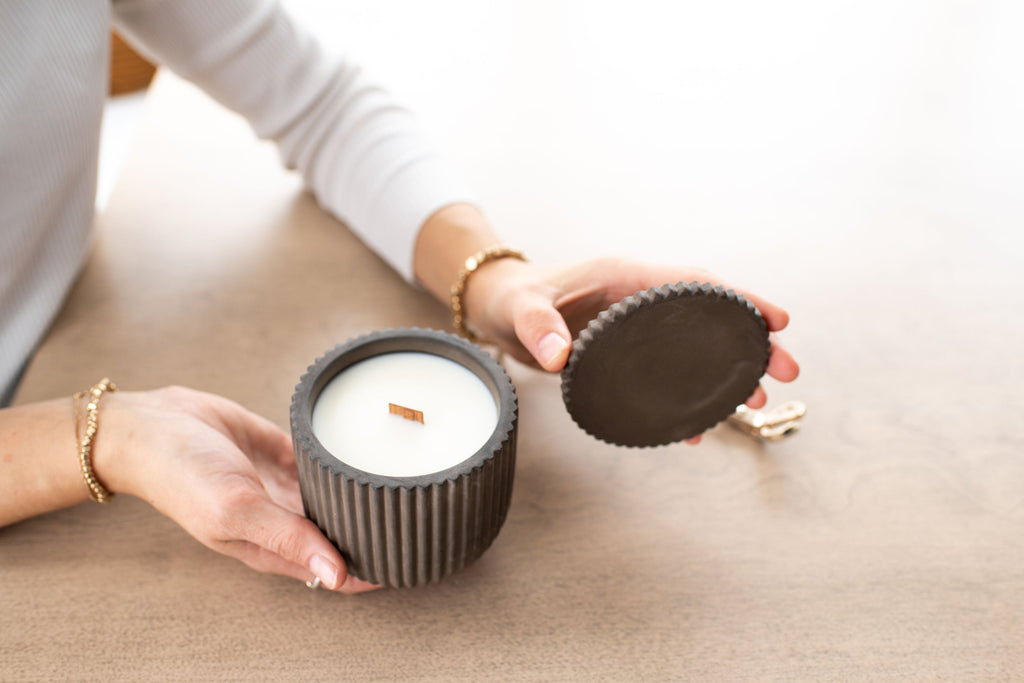 Fluted Large Candle