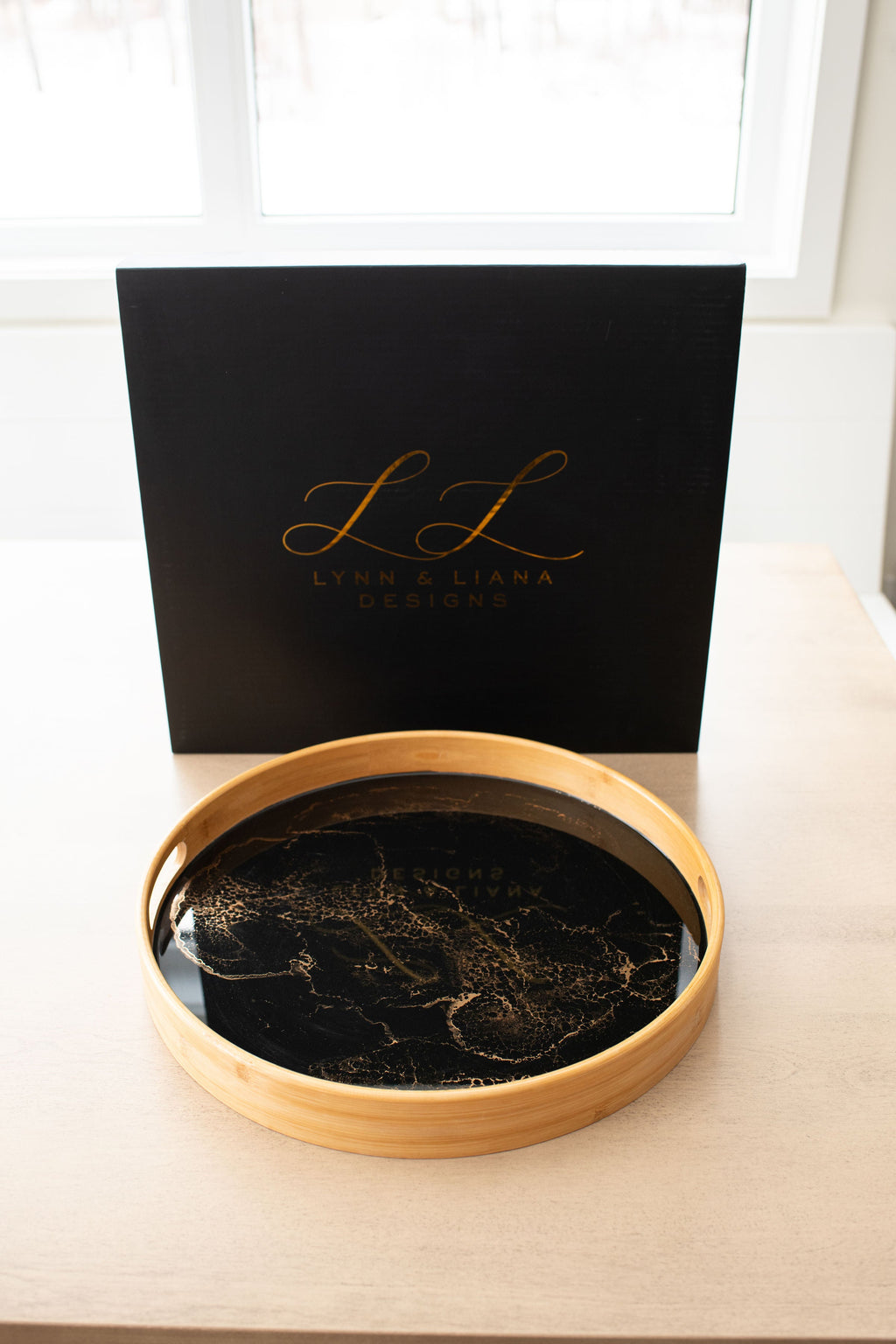 Bamboo Round Serving Trays