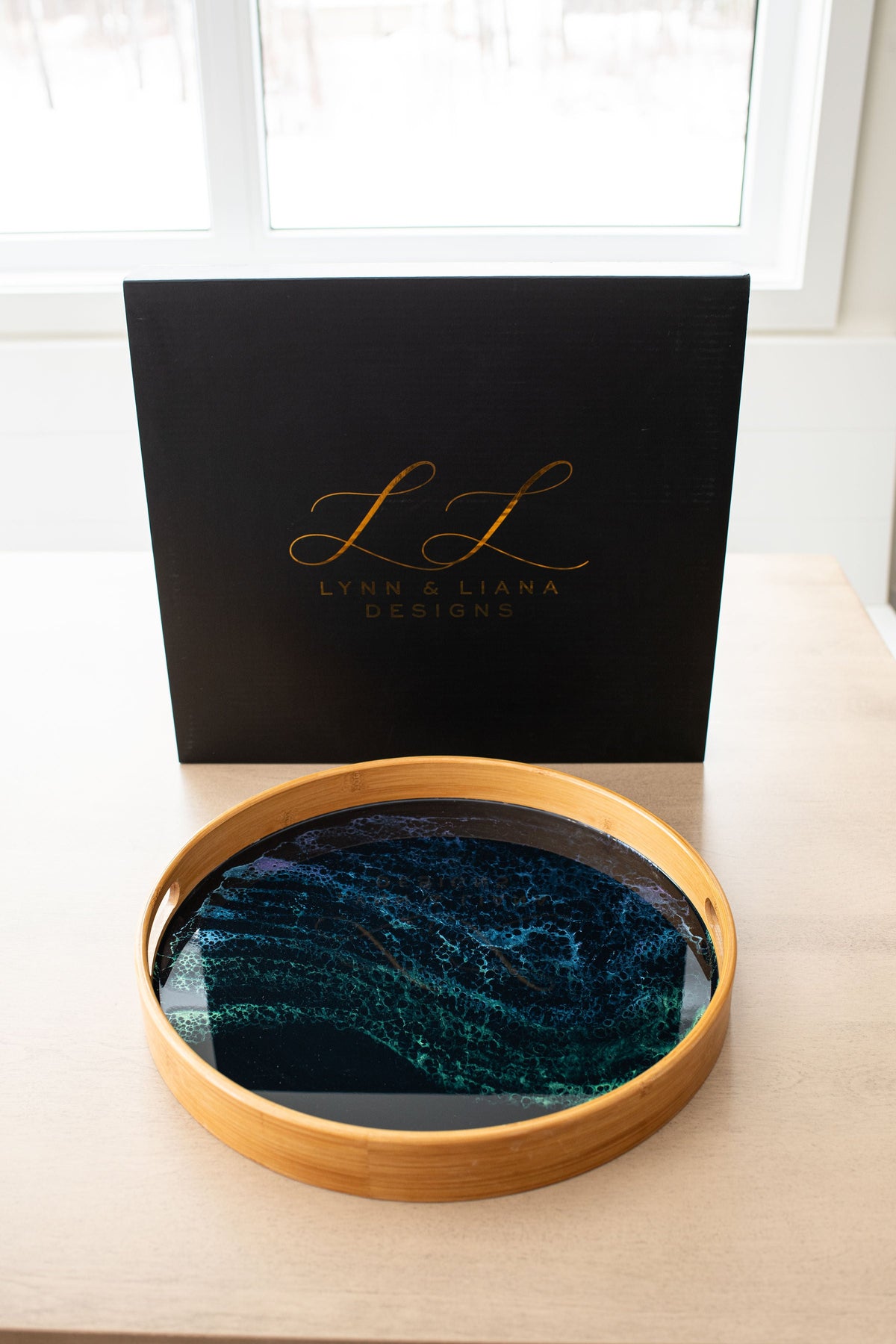 Bamboo Round Serving Trays