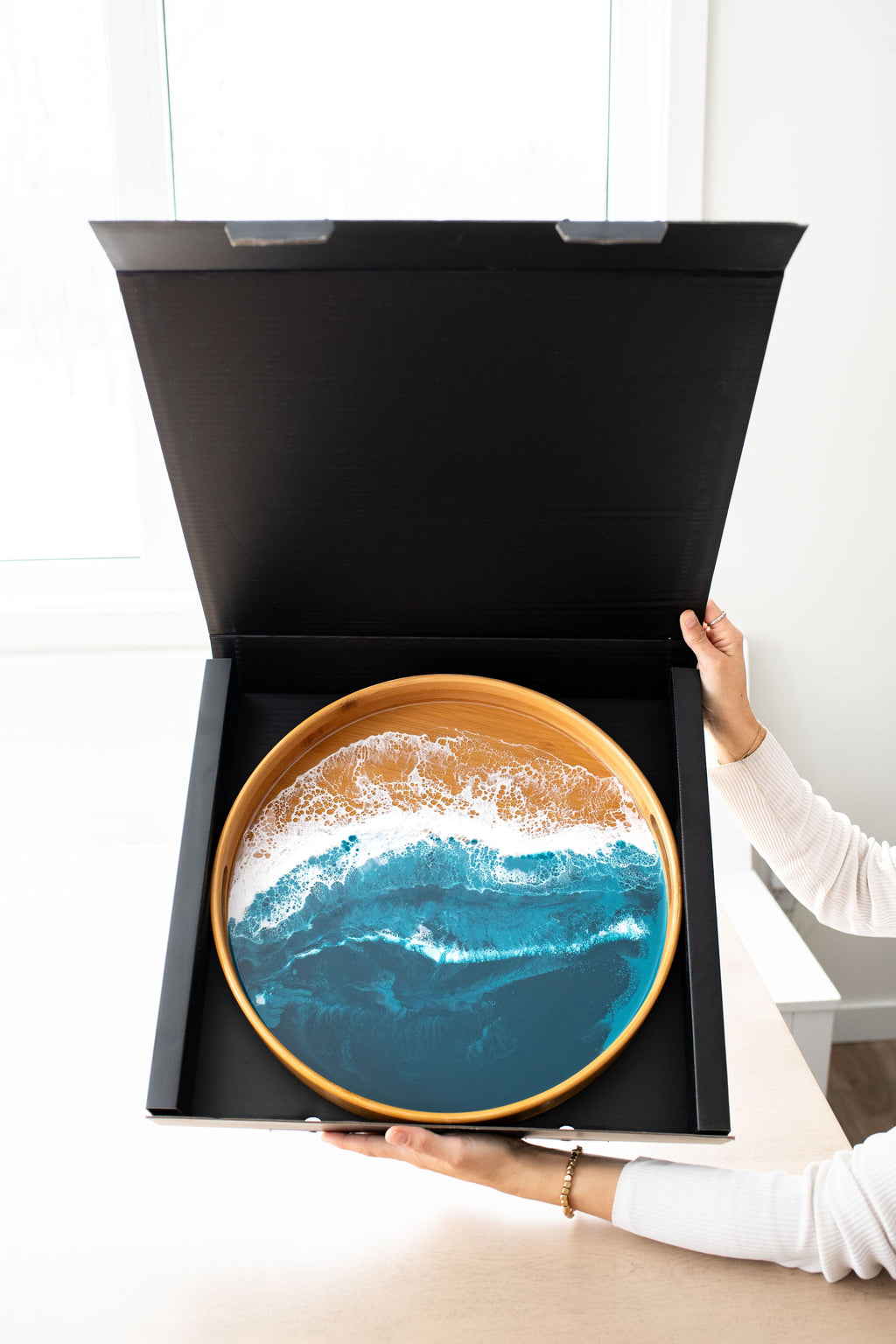Bamboo Round Serving Trays