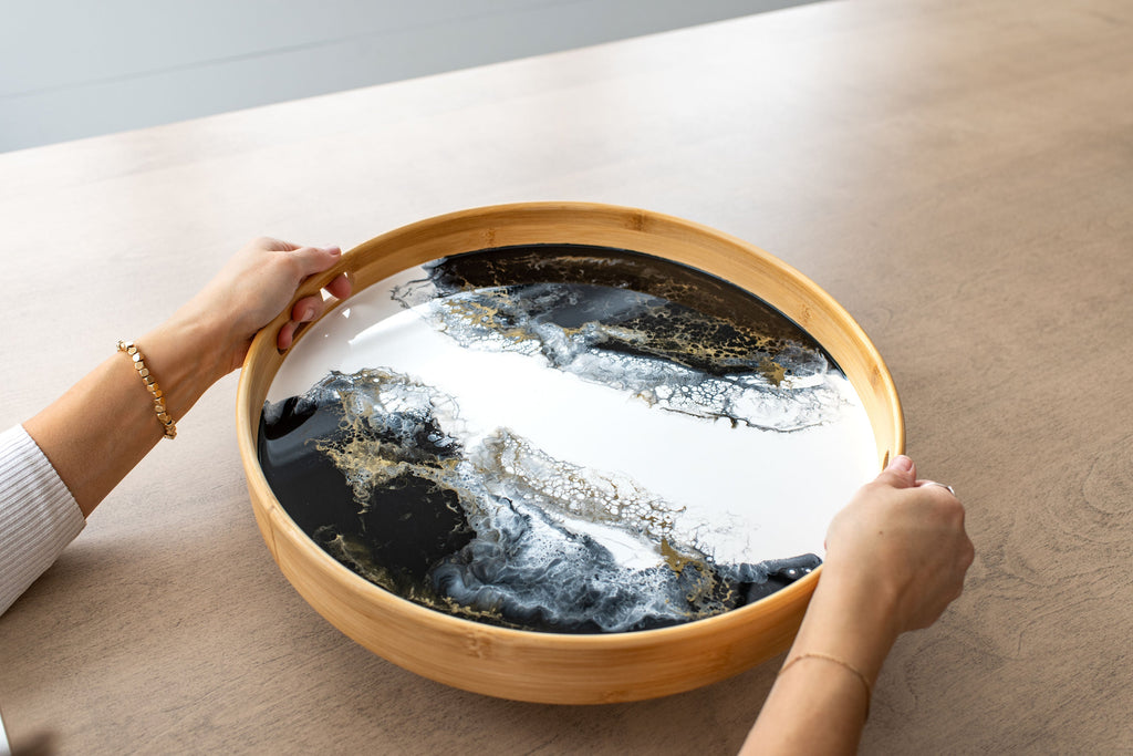 Bamboo Round Serving Trays