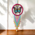 Red and Golden Butterfly Dream Catcher