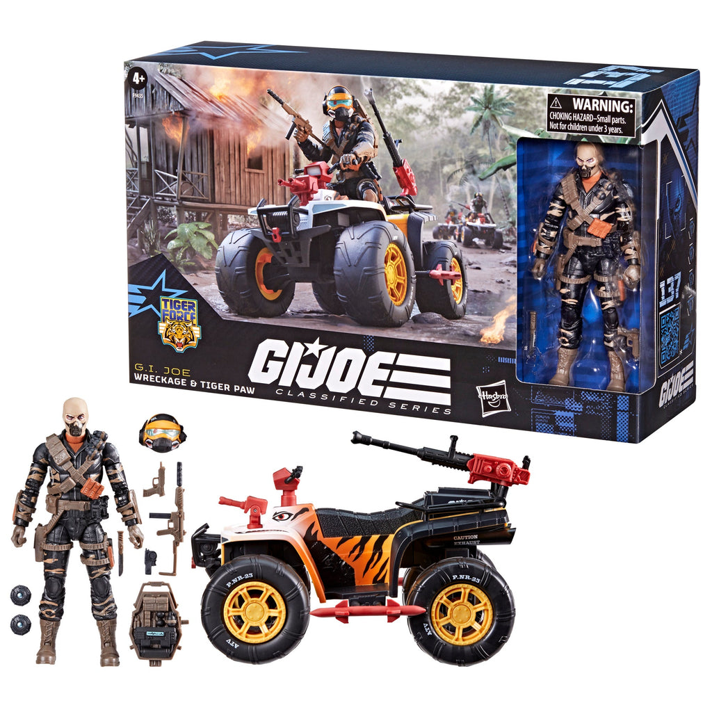 G.I. Joe Classified Series #137, Tiger Force Wreckage & Tiger Paw ATV