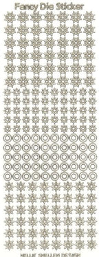Fancy Die Sticker Transparent Gold