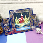 An Embroidered Christmas Square Pocket Pad