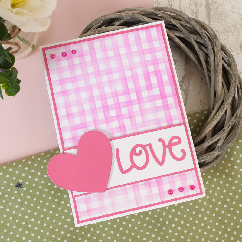 For the Love of Masks - Ink & Twist - Gingham