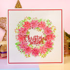 For the Love of Stamps - A Circle of Poinsettias