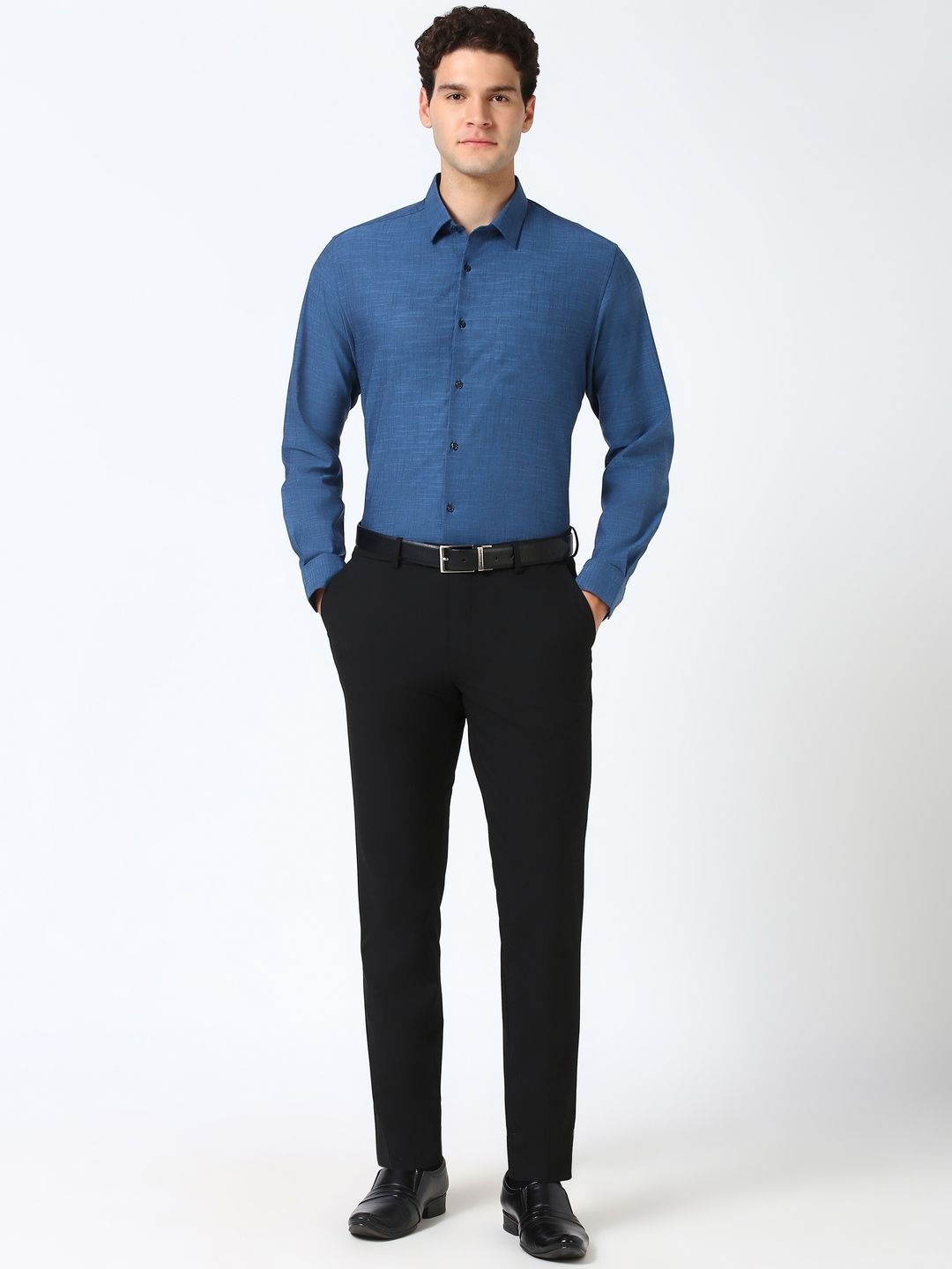Peterio Cross Hatch Cotton Formal Men's Shirt - Multiple Colors Available