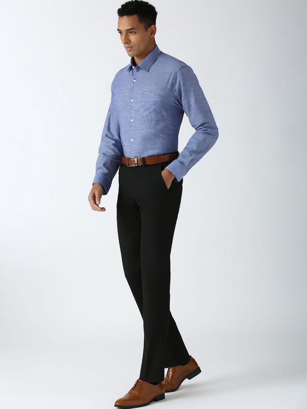 Peterio Cross Hatch Cotton Formal Men's Shirt - Multiple Colors Available
