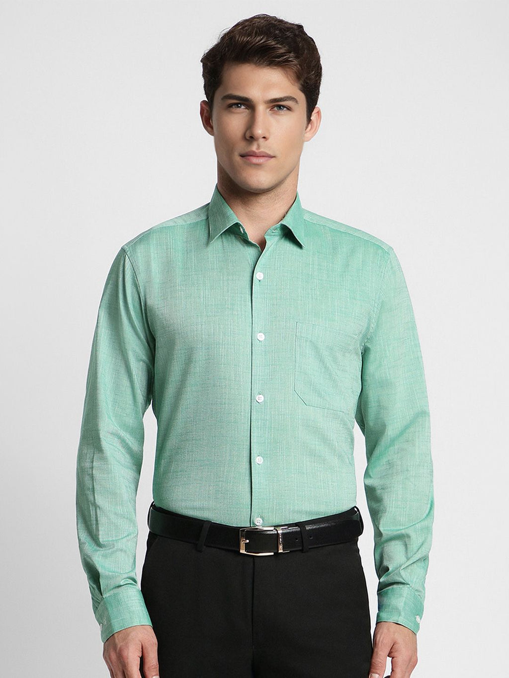 Peterio Cross Hatch Cotton Formal Men's Shirt - Multiple Colors Available