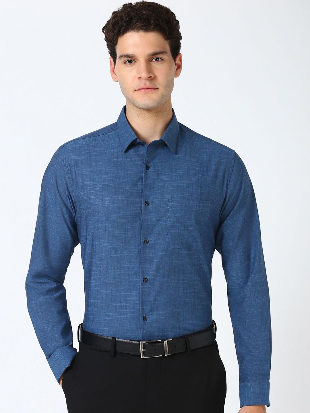 Peterio Cross Hatch Cotton Formal Men's Shirt - Multiple Colors Available