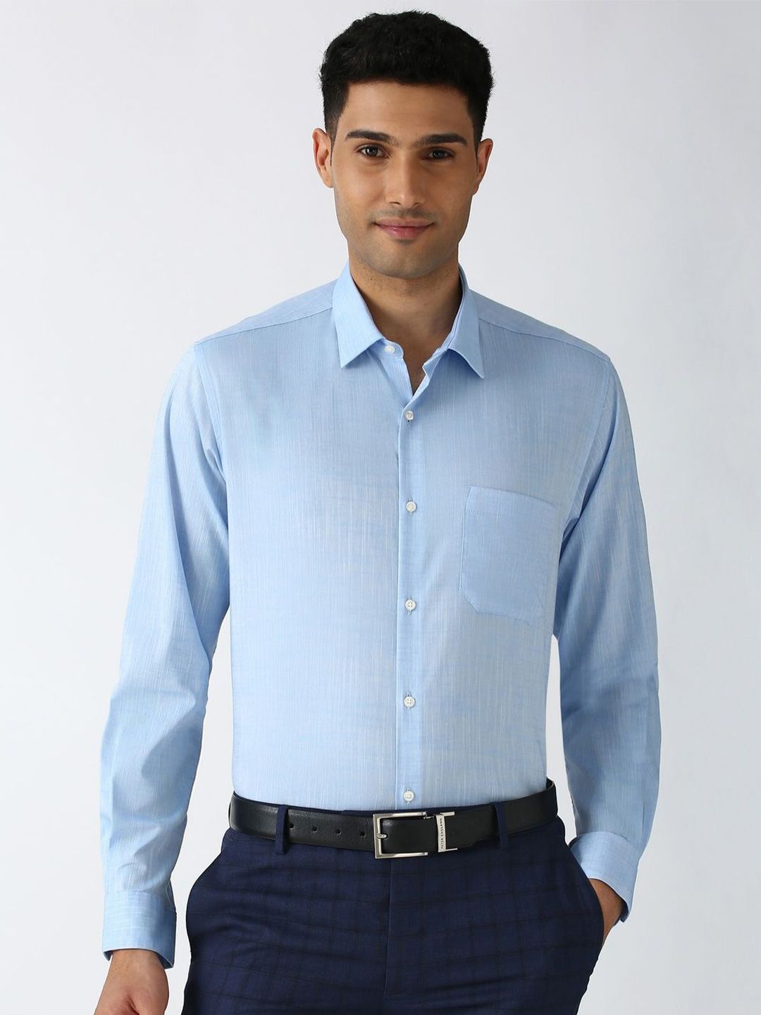 Peterio Cross Hatch Cotton Formal Men's Shirt - Multiple Colors Available