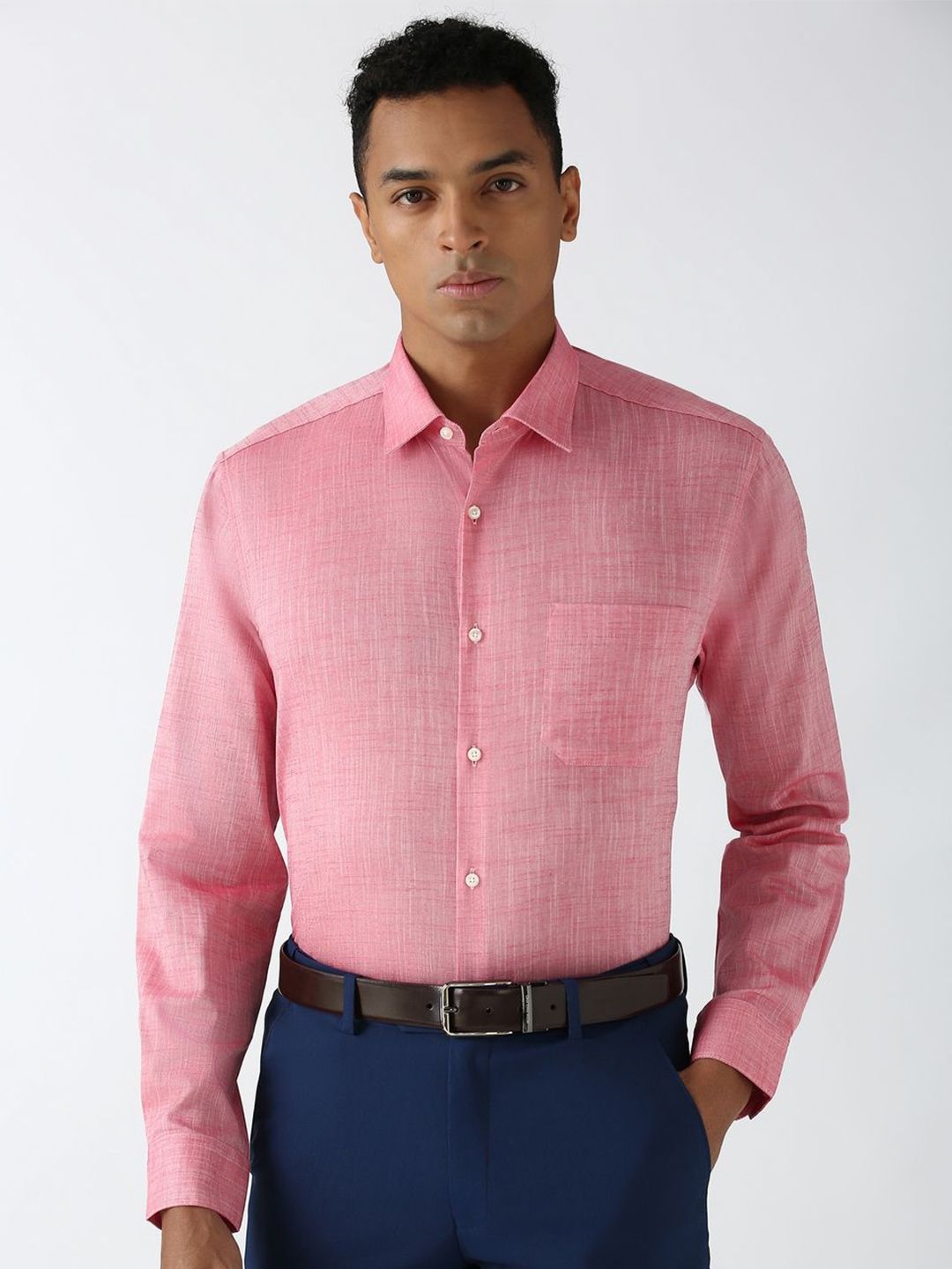 Peterio Cross Hatch Cotton Formal Men's Shirt - Multiple Colors Available