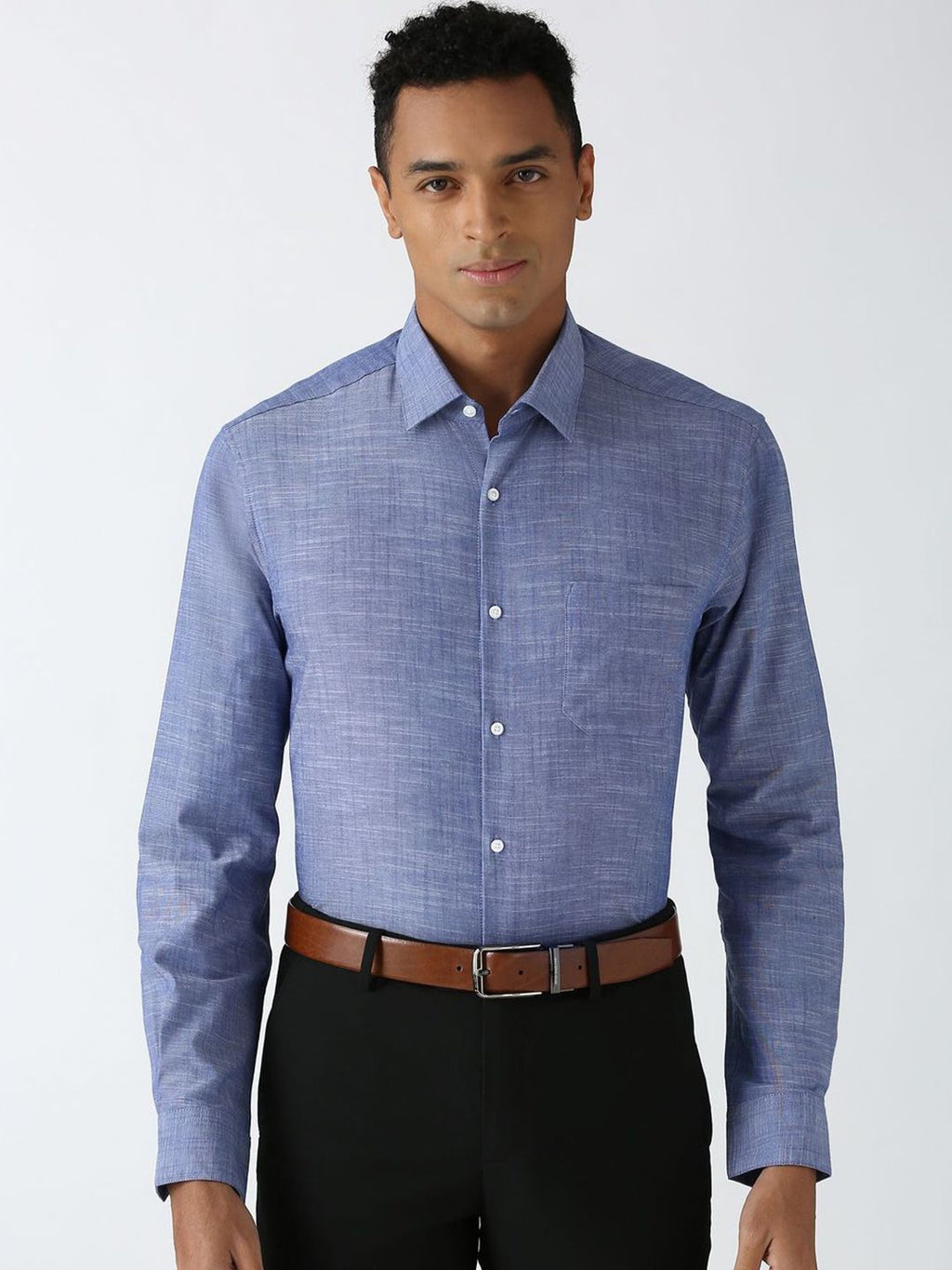 Peterio Cross Hatch Cotton Formal Men's Shirt - Multiple Colors Available