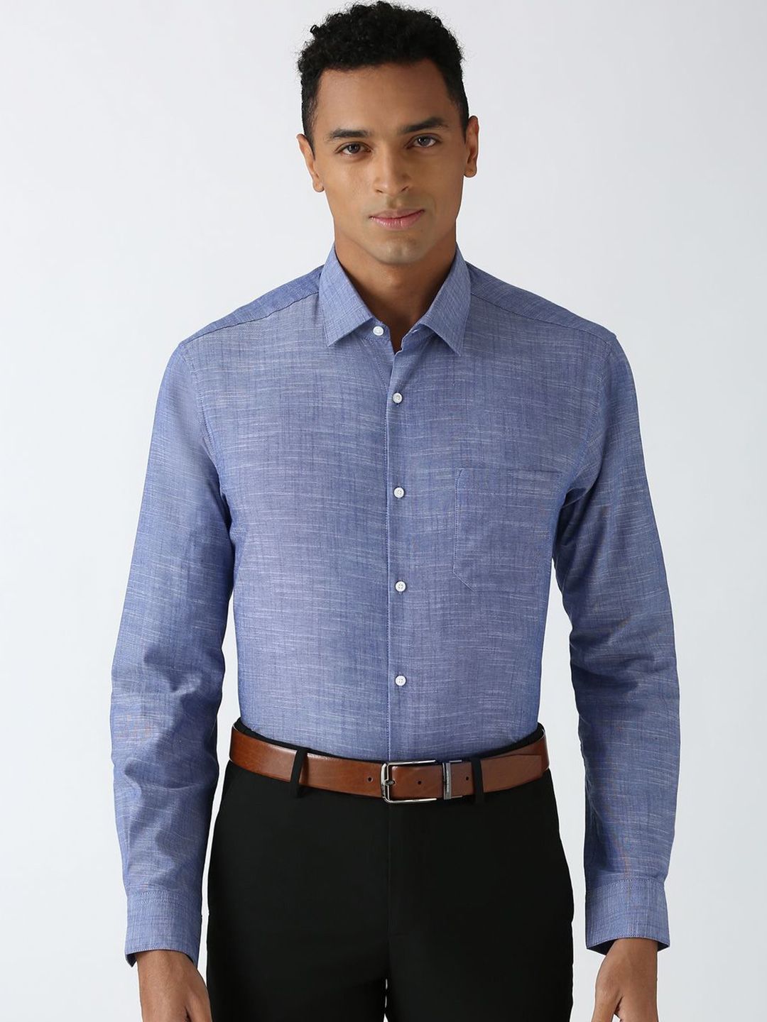 Peterio Cross Hatch Cotton Formal Men's Shirt - Multiple Colors Available