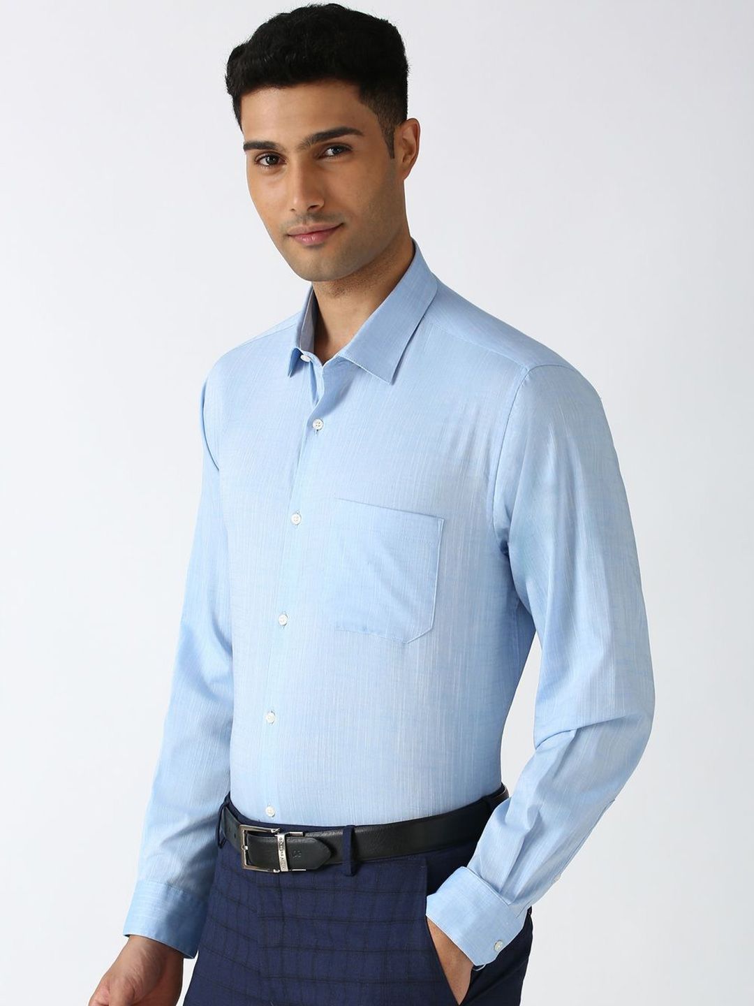 Peterio Cross Hatch Cotton Formal Men's Shirt - Multiple Colors Available