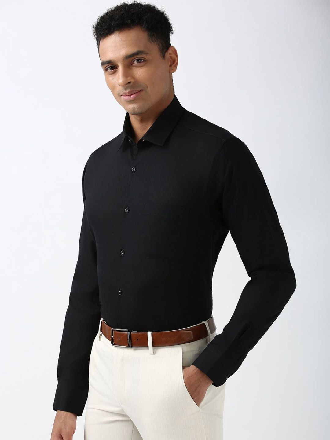 Peterio Cross Hatch Cotton Formal Men's Shirt - Multiple Colors Available