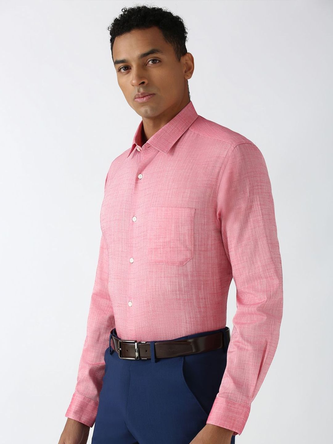 Peterio Cross Hatch Cotton Formal Men's Shirt - Multiple Colors Available