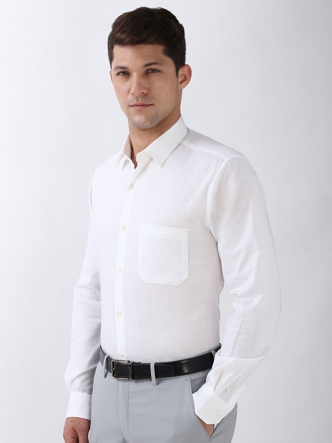 Peterio Cross Hatch Cotton Formal Men's Shirt - Multiple Colors Available