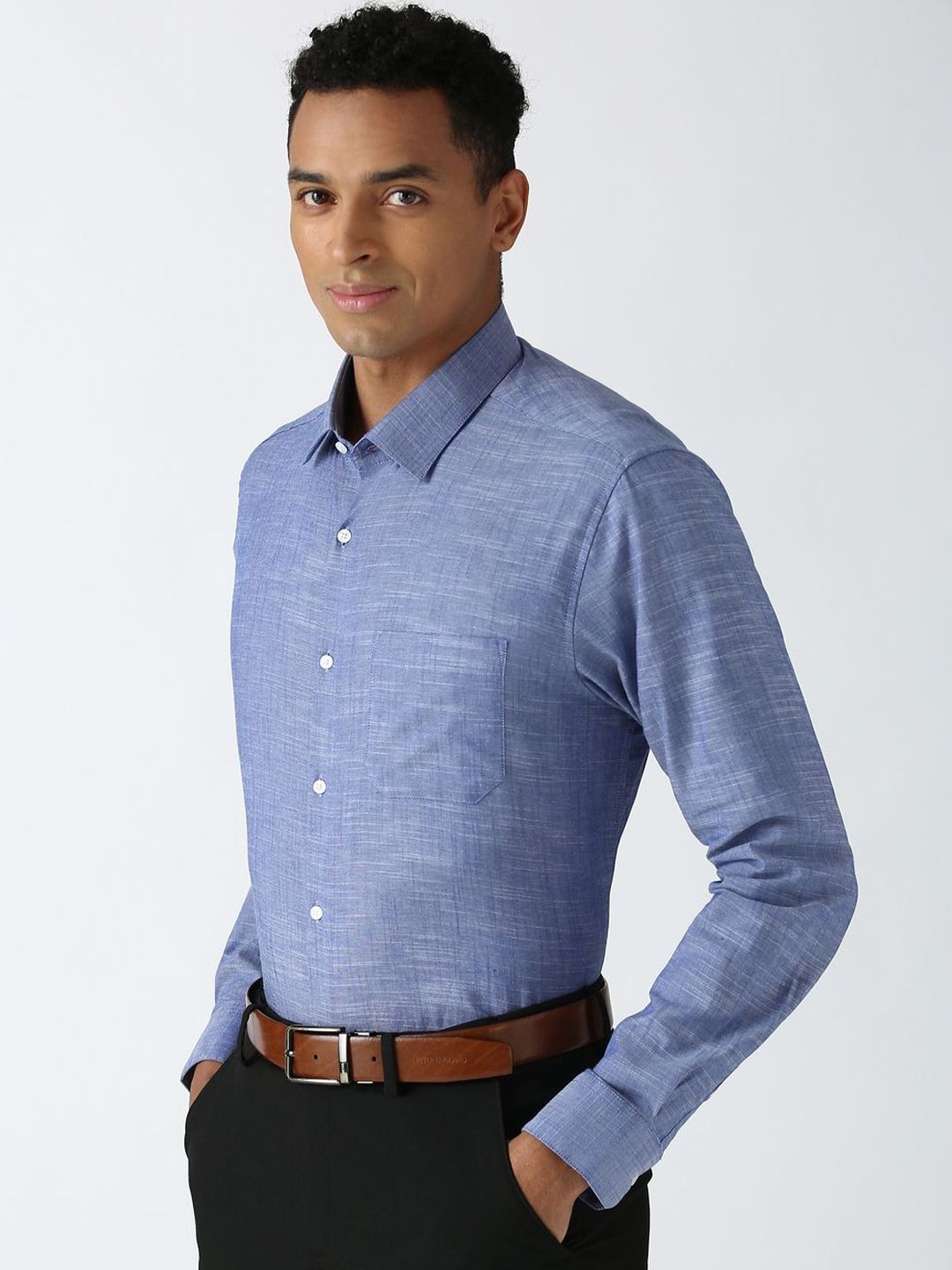 Peterio Cross Hatch Cotton Formal Men's Shirt - Multiple Colors Available