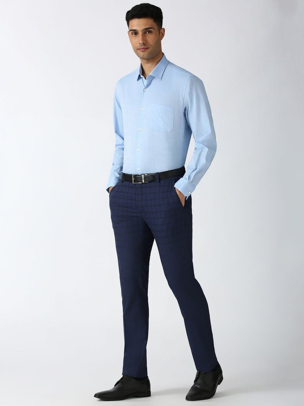 Peterio Cross Hatch Cotton Formal Men's Shirt - Multiple Colors Available
