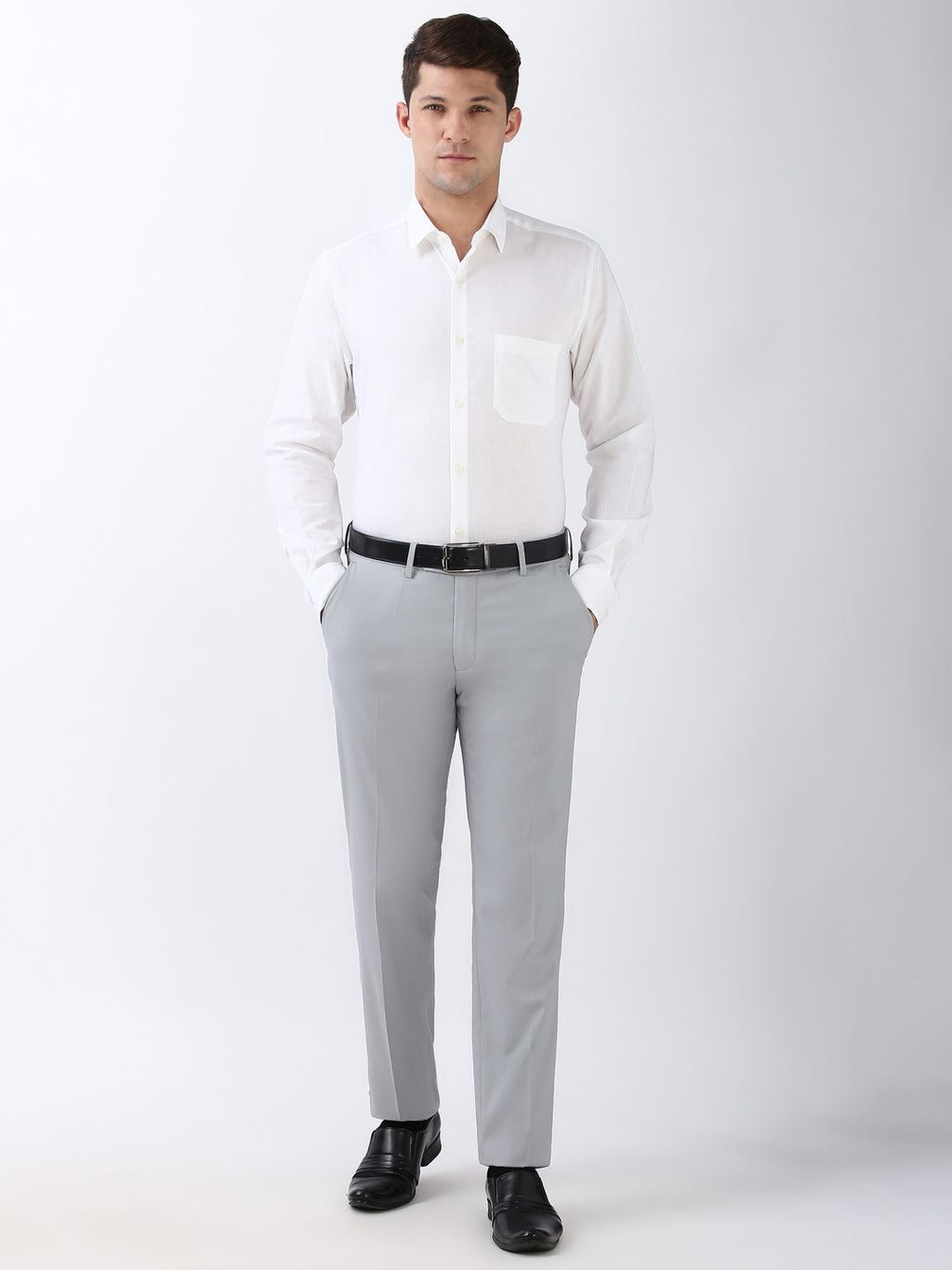 Peterio Cross Hatch Cotton Formal Men's Shirt - Multiple Colors Available