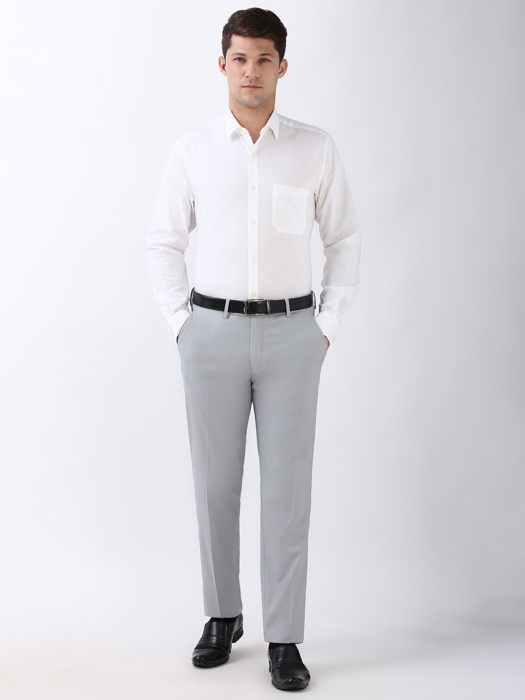 Peterio Cross Hatch Cotton Formal Men's Shirt - Multiple Colors Available