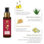 Forest Essentials Fragrant Body Mist Nargis | Aloe Vera juice infused Perfume Spray to keep Skin Scented & Hydrated Through the Day