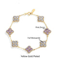 Full Moissanite Diamond Bracelet for Women - DVVS1 Clarity, 925 Sterling Silver, Gold-Plated - Engagement and Wedding Jewelry Gift