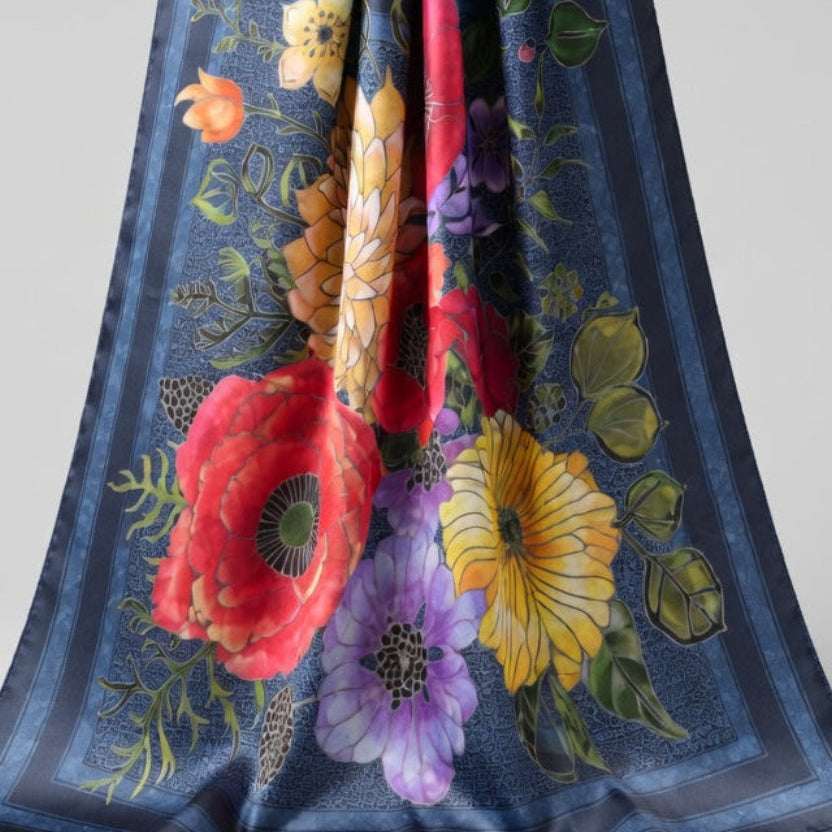 Silk Scarves (Secret Garden After Dusk) Batik