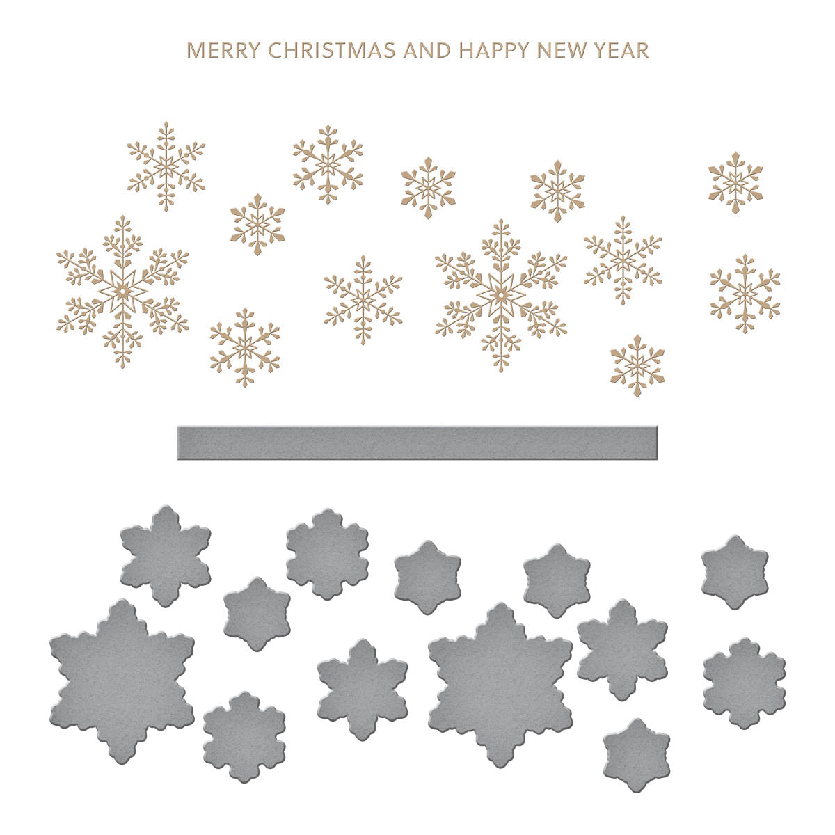Glimmering Snowflakes Hot Foil Plate & Die Set  from the Bibi's Snowflakes Collection by Bibi Cameron