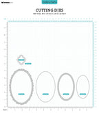 GOR Cutting Die Oval Frames & Label Gorjuss 88x129x1mm 6 PC nr.474