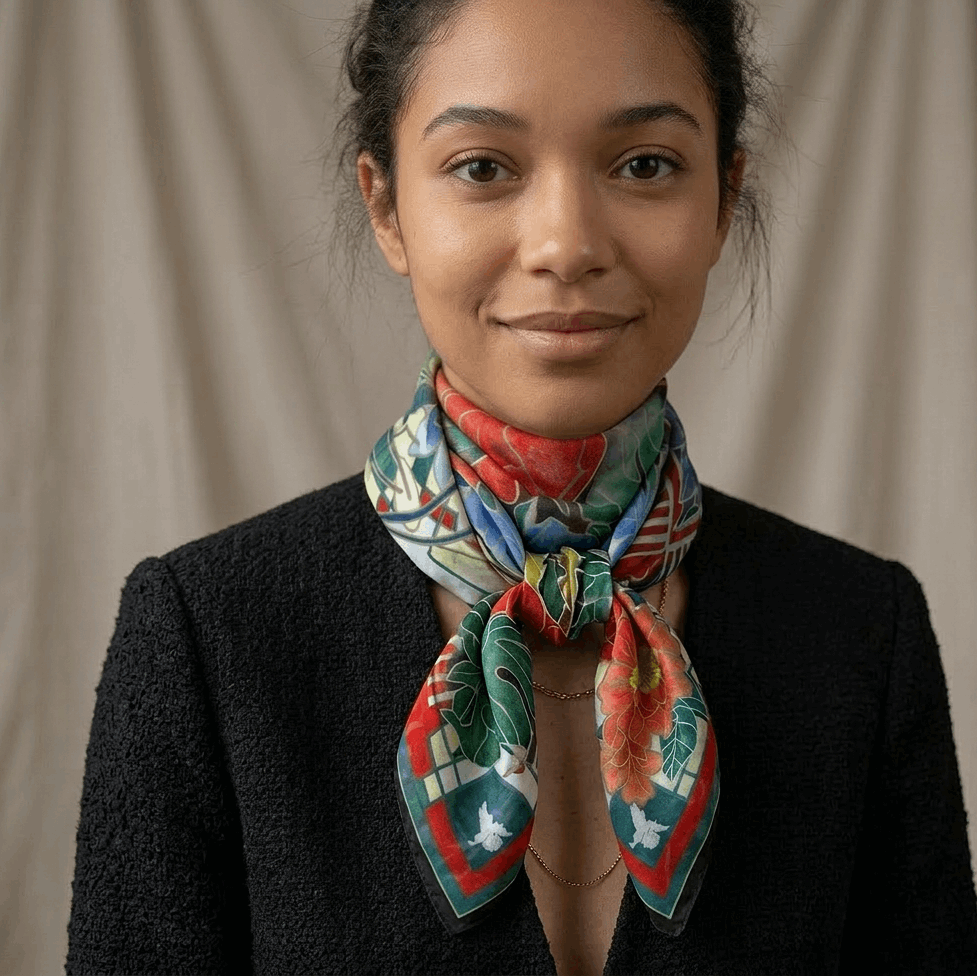 Square Scarf (Garden Remembers) Batik